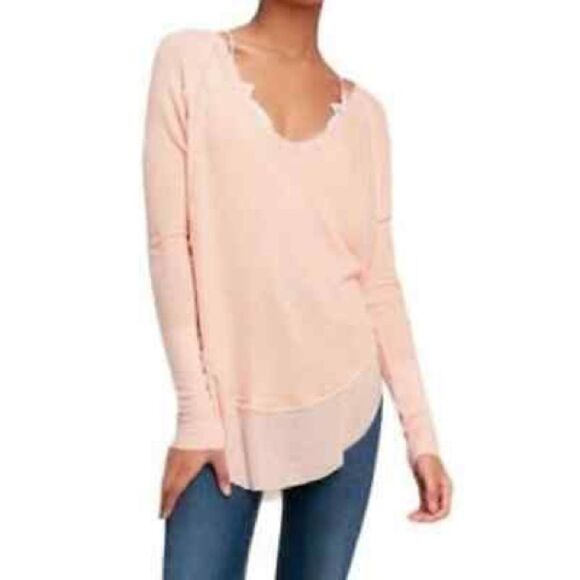 We the Free Catalina Waffle Knit Thermal Top - Picture 1 of 11